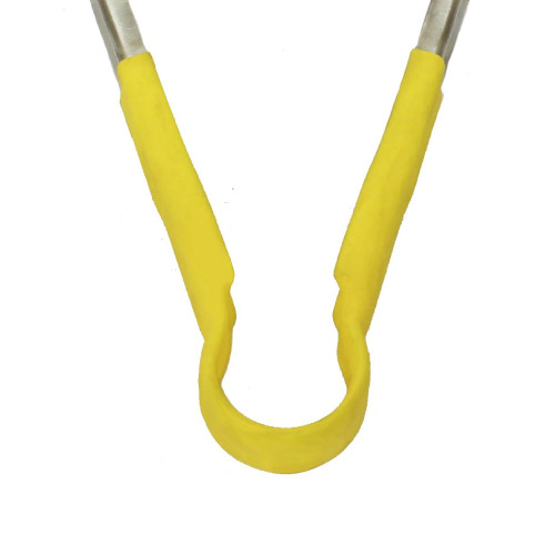 Thunder Group SLTG810Y Utility Tong, Yellow Handle, Stainless Steel, 10(w) x 4-5/8(d) x 1-1/2(h) inch
