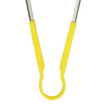 Thunder Group SLTG812Y Utility Tong, Yellow Handle, Stainless Steel, 12(w) x 7-3/4(d) x 1-1/2(h) inch