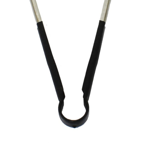 Thunder Group SLTG816K Utility Tong, One-Piece, Black Handle, Stainless Steel, 16(w) x 6-1/2(d) x 1-1/2(h) inch