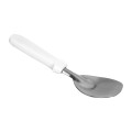 Thunder Group SLTHCS001 Ice Cream Spade, White Plastic Handle, Stainless Steel, 10(w) x 3(d) x 7/8(h) inch