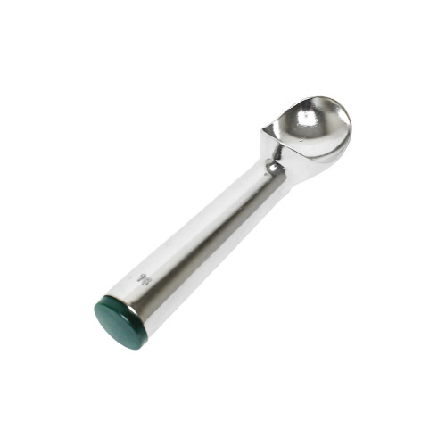 Thunder Group SLTHDP016 Ice Cream Dipper, 2-1/2oz, Cast Aluminum, Green End Handle, 7-1/8(w)  x 2(d)  x 1-5/8(h) inch