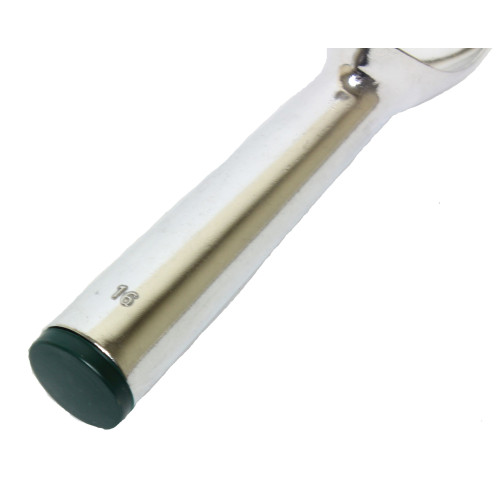 Thunder Group SLTHDP016 Ice Cream Dipper, 2-1/2oz, Cast Aluminum, Green End Handle, 7-1/8(w)  x 2(d)  x 1-5/8(h) inch