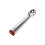 Thunder Group SLTHDP024 Ice Cream Dipper, 1-1/2oz, Cast Aluminum, Red End Handle, 7-1/8(w)  x 2(d)  x 1-5/8(h) inch