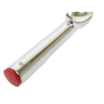 Thunder Group SLTHDP024 Ice Cream Dipper, 1-1/2oz, Cast Aluminum, Red End Handle, 7-1/8(w)  x 2(d)  x 1-5/8(h) inch