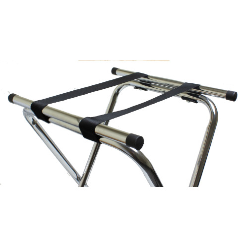 Crestware CTS Tray Stand, Folding, Powder Coated Metal, Silver Color, 15-1/8(w) x 19(d) x 32(h) inch