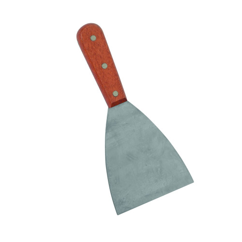 Thunder Group SLTWBS004 Grill Scrapper, Stainless Steel Blade, Wooden Handle, 8-1/2(w)  x 4(d)  x 7/8(h) inch