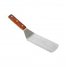 Thunder Group SLTWBT006 Turner, Solid Round Blade, Wood Handle, Stainless Steel, 12-1/2(w)  x 6-1/2(d)  x 2-7/8(h) inch