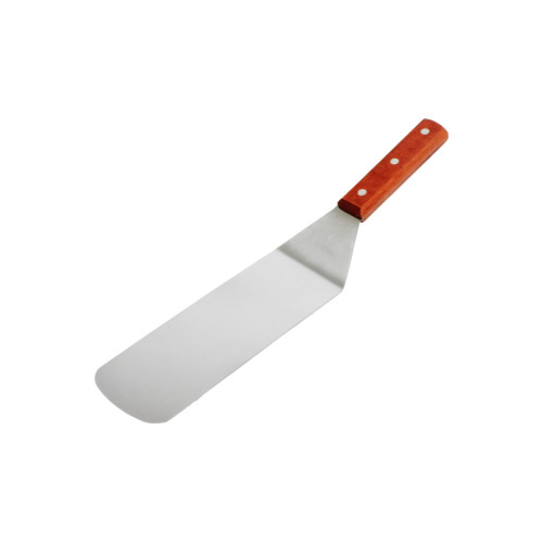 Thunder Group SLTWBT010 Turner, Solid Round Blade, Wood Handle, Stainless Steel, 14-5/8(w)  x 3(d)  x 2-7/8(h) inch