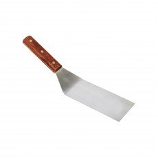 Thunder Group SLTWBT075 Turner, Solid Round Blade, Wood Handle, Stainless Steel, 12(w)  x 3(d)  x 2-7/8(h) inch