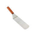 Thunder Group SLTWBT110 Turner, Perforated Round Blade, Wood Handle, Stainless Steel, 14-5/8(w) x 3(d)  x 2-7/8(h) inch