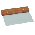 Thunder Group SLTWDS006 Dough Cutter/Scraper, Wood Handle, Stainless Steel, 6(w) x 4(d) x  1/2(h) inch