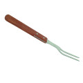 Thunder Group SLTWPF013 Pot Fork, Riveted Wood Handle, Stainless Steel, 13(w) x 1(d) x 5/8(h)  inch