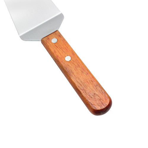 Thunder Group SLTWPS006 Pizza Server, Wood Handle, Stainless Steel, 13(w) x 5(d) x 1-1/4(d) inch