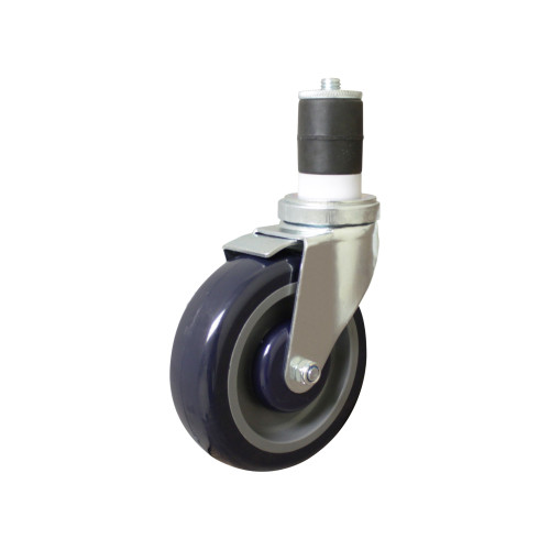 Thunder Group SLWTC005 Stem Casters, fits Commercial Work Table, 5(w) x 3-1/4(d) x 8-3/4(h) inch, NSF Listed