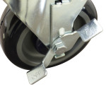 Thunder Group SLWTC005B Casters with Brake, fits Commercial Work Table, 5(w) x 3-1/4(d) x 8-3/4(h) inch, NSF Listed