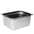 Thunder Group STPA4126 Steam Table Pan, 1/2 Size, Anti-Jam, 25 Gauge, Stainless Steel, 12.8(w) x 10.43(d) x 6(h) inch, NSF Listed