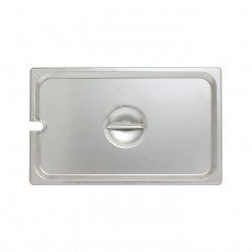 Thunder Group STPA5000CS Lids, Fits Full-Size Steam Pan, Slotted, Stainless Steel, 20.87(w) x 12.8(d) x 1(h) inch, NSF Listed