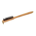 Thunder Group WDBS020H Metal Wire Brush w/ Scraper, Wood Handle, 20(w) x 3(d) x 2-3/4(h) inch