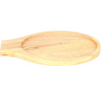 Thunder Group WDFJ001 Fajita Underline Board, Oval, Beach Wood, 12-1/4(w) x 8(d) x ¾(h) inch