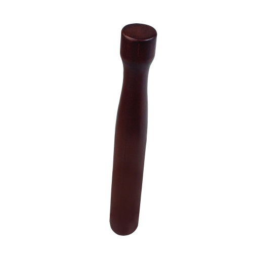 Thunder Group WDML008W Muddler, Flat Head, Lacquered Wood, Walnut Color, 1(w) x 1(d) x 8(h) inch