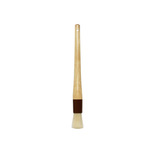 Thunder Group WDPB006 Pasty Brush, Boar Bristles, Wooden Handle, 12-1/8(w)  x 1(d) x 1/2(h) inch
