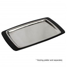 Thunder Group WDSP1107 Bakelite Platter Underliner, Rectangular, Black, Thermal Plastic, 13(w) x 8(d) x 1(h) inch