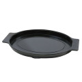 Thunder Group WDSP1108 Bakelite Platter Underliner, Oval, Black, Thermal Plastic, 13-4/5(w) x 8-4/9(d)  x 1(h) inch