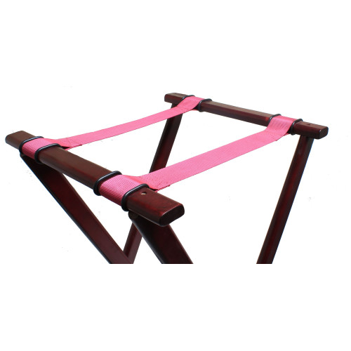 Thunder Group WDTHTS032 Tray Stand, Double Bar, Folding, Wooden, Mahogany Finish, 17-5/9(w) x 17(d) x 33-1/2(h) inch