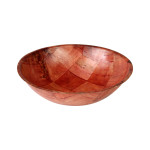 Thunder Group WDTSB006 Bowls, Woven Wood, Brown, Round, 6(w) x 6(d) x 1-1/2(h) inch – 1 Dozen