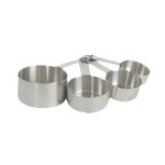 Thunder Group SLMC2414 Measuring Cup Set, (¼/1/3/ ½/1)Cup(s), Stainless Steel