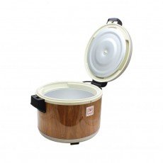 Thunder Group SEJ18000 Rice Warmers, (60)Bowls Cooked Rice Capacity, Wood Grain, Brown, 100w, 110v/60/1-ph, UL/NSF Listed