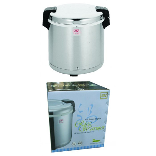 Thunder Group SEJ22000 Rice Warmers, (100)Bowls Cooked Rice Capacity, Silver, Stainless Steel, 100w, 110v/60/1-ph, UL/NSF Listed