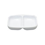 Thunder Group 1102TW Imperial Twin Sauce Dish, 2oz, Melamine, 3-3/8(w) x 2-3/4(d) x 1/2(h) inch, NSF Listed – 1 dozen