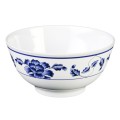 Thunder Group 5207TB Blue Lotus Rice Bowls, 39oz, Melamine, Round, 7(w) x 7(d) x 3-1/4(h) inch, NSF Listed – 1 dozen