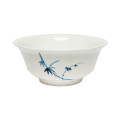 Thunder Group 5275BB Blue Bamboo Bowls, 34oz, Melamine, Scalloped, Round, 7-1/4(w) x 7-1/4(d) x 3(h) inch, NSF Listed – 1 dozen