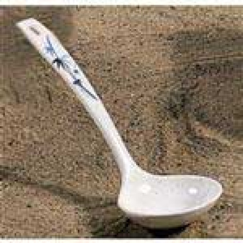 Thunder Group 7001BB Blue Bamboo Soup Ladle, 1oz, Melamine, 7-3/8(w) x 2-1/2(h) inch, NSF Listed – 1 dozen