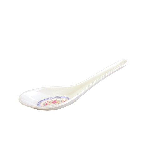 Thunder Group 7003AR Rose Wonton Soup Spoons, ¾oz, Melamine, 5-3/4(w) x 1-3/4(h) inch, NSF Listed – 1 dozen
