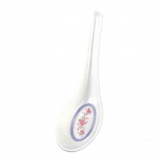 Thunder Group 7003AR Rose Wonton Soup Spoons, ¾oz, Melamine, 5-3/4(w) x 1-3/4(h) inch, NSF Listed – 1 dozen
