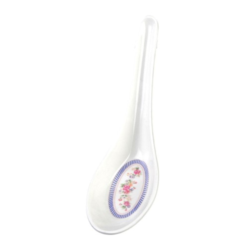 Thunder Group 7003AR Rose Wonton Soup Spoons, ¾oz, Melamine, 5-3/4(w) x 1-3/4(h) inch, NSF Listed – 1 dozen