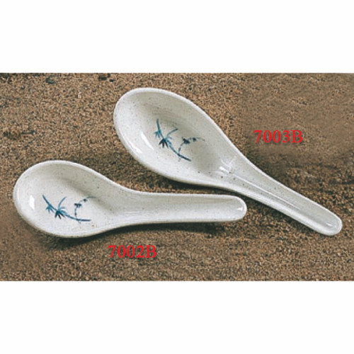 Thunder Group 7003BB Blue Bamboo Soup Spoons, ¾oz, Melamine, 5-3/4(w) x 1-3/4(h) inch, NSF Listed – 1 dozen