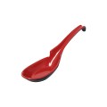 Thunder Group 7100JBR Soup Spoons, 1oz, Black/Red Melamine, 6-1/4(w) x 1-3/4(h) inch, NSF Listed – 1 dozen