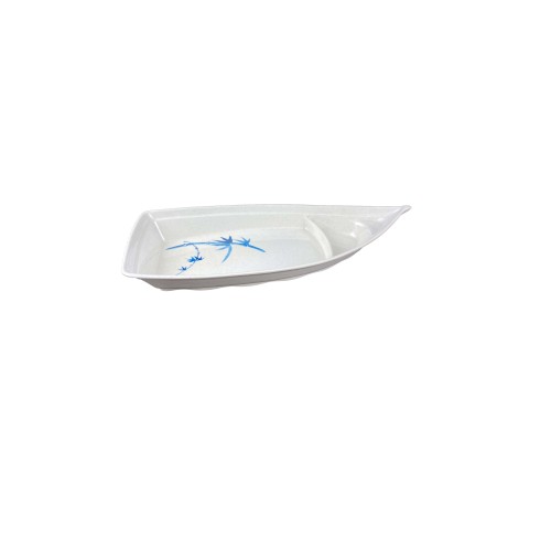 Thunder Group 8004BB Blue Bamboo Sushi Boats, 13oz, Melamine, 9-1/2(w) x 4-1/2(d) x 1-3/4(h) inch, NSF Listed – 1 dozen