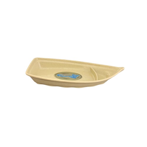 Thunder Group 8004J Wei Sushi Boats, 13oz, Melamine, Yellow, 9-1/2(w) x 4-1/2(d) x 1-3/4(h) inch, NSF Listed – Dozen