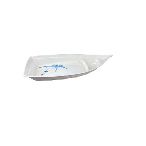Thunder Group 8006BB Blue Bamboo Sushi Boats, 54oz, Melamine, 16-1/4(w) x 7-1/8(d) x 2-5/8(h) inch, NSF Listed – 1 dozen