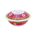 Thunder Group 8011TR Longevity Serving Bowls w/ Lid, 80oz, Melamine, 11(w) x 11(d) x 3-1/4(h) inch, NSF Listed - 1 each