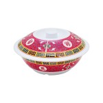 Thunder Group 8011TR Longevity Serving Bowls w/ Lid, 80oz, Melamine, 11(w) x 11(d) x 3-1/4(h) inch, NSF Listed - 1 each