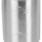 Thunder Group ALKAM020 Liquid Measure Cups, 2qt, Riveted Handle, Aluminum, 6(w) x 6(d) x 6.5(h) inch