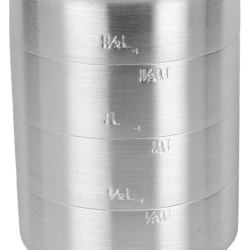 Thunder Group ALKAM020 Liquid Measure Cups, 2qt, Riveted Handle, Aluminum, 6(w) x 6(d) x 6.5(h) inch