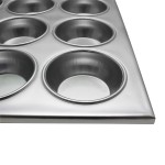Thunder Group ALKMP012 Muffin Pans, (12)Cup(s), 3-1/3oz, Aluminum, 14(w) x 10.75(d) x 2(h) inch