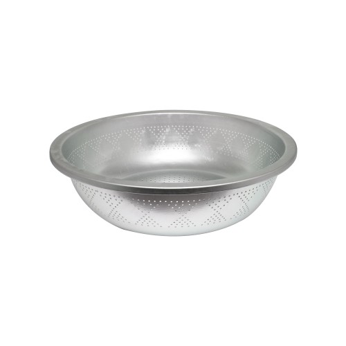 Thunder Group ALSB009 Asian Style Colanders, Round, Aluminum, Perforated, 8-1/2(w) 8-1/2(d) x 2-3/4(h) inch